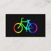 Helles Ombre Rainbow Bicycle Visitenkarte (Vorderseite)