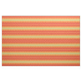 Helles orange gelbes Grün-Zickzack Muster-Gewebe Stoff (Fat Quarter (45,7 x 55,9 cm))