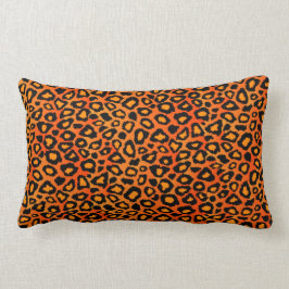 Helles Orange Leopard Tierdruckmuster Lendenkissen