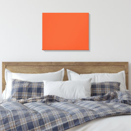 Helles Orange Minimalistisches Einheitliches Hinte Leinwanddruck