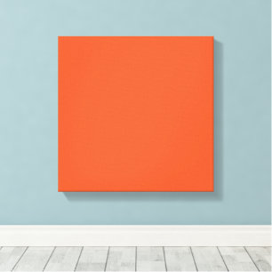Helles Orange Minimalistisches Einheitliches Hinte Leinwanddruck