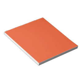 Helles Orange Minimalistisches Einheitliches Hinte Notizblock