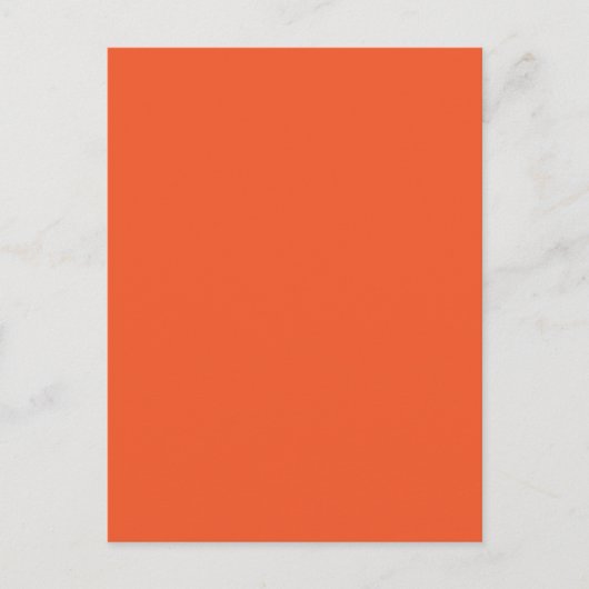 Helles Orange Minimalistisches Solid Background Postkarte (Vorderseite)