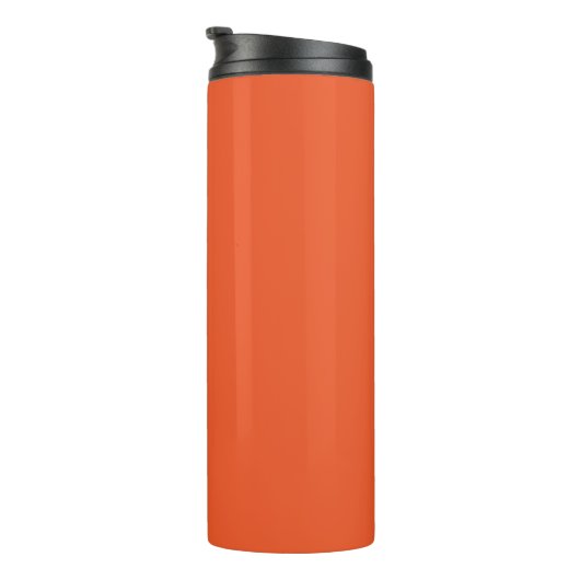 Helles Orange Minimalistisches Solid Background Thermosbecher (Nach rechts gedreht)