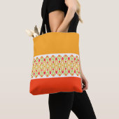 Helles Orange Pink und grün Groß Tasche (Von Nahem)