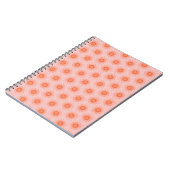 Helles Orange und Pfirsichrosa Notizblock (Linke Seite)