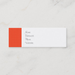 Helles Orange und Red Mini Polka Dots Muster Visitenkarte