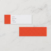 Helles Orange und Red Mini Polka Dots Muster Visitenkarte (Vorne/Hinten)