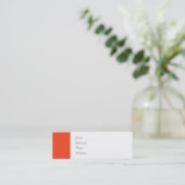 Helles Orange und Red Mini Polka Dots Muster Visitenkarte (Stehend Vorderseite)