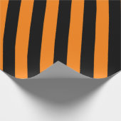 Helles Orange- und Schwarz-Halloween-Muster Geschenkpapier (Ecke)