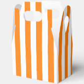 Helles Orange und weißes Streifen Halloween Geschenkschachtel (Offen)