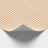 Helles Orange | Whitepaper zum Abpacken von Streif Geschenkpapier (Ecke)