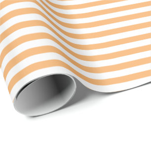Helles Orange   Whitepaper zum Abpacken von Streif Geschenkpapier