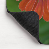Helles orange Zinnia-Blumen-Blüte mousepad (Ecke)