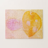 Helles Orangefarbenes Mushroom Puzzle (Horizontal)