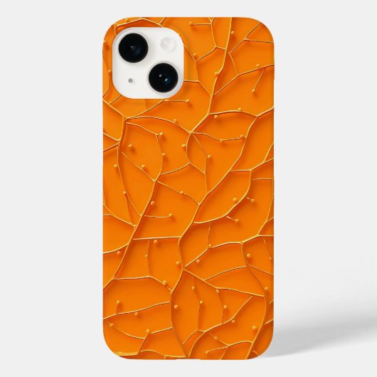 Helles orangefarbenes Muster – iPhone-Hülle mit kr Case-Mate iPhone Hülle (Rückseite)