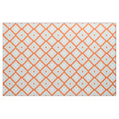 Helles Orangenmuster, hellgrau-grünes Blau-Quadrat Stoff (Fat Quarter (45,7 x 55,9 cm))