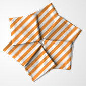 Helles oranges diagonales Streifenmuster Stoff