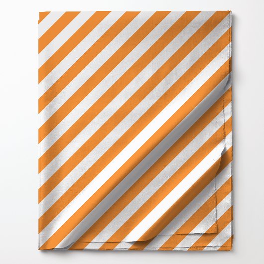 Helles oranges diagonales Streifenmuster Stoff