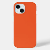 Helles oranges minimalist Vollton-Hintergrund Case-Mate iPhone Hülle (Rückseite)