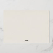 Helles Overlay | Modernes Foto Folien Feiertagskarte (Rückseite)