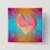 Helles Pachy Pink Hochzeitsplaner AH2010 Button (Vorderseite)