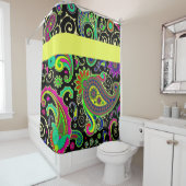 Helles Paisley Duschvorhang (Beispiel)