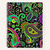 Helles Paisley Notizbuch (Vorderseite)