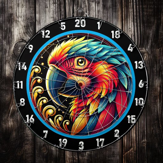 Helles Parrot Dartboard für Spielzimmer Dartscheibe