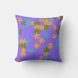 Helles Pastel Puzzle Kissen