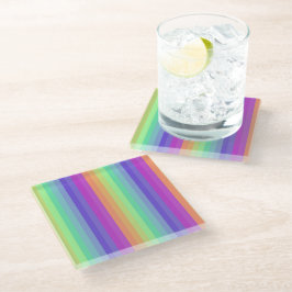 Helles Pastel Rainbow Strip Untersetzer