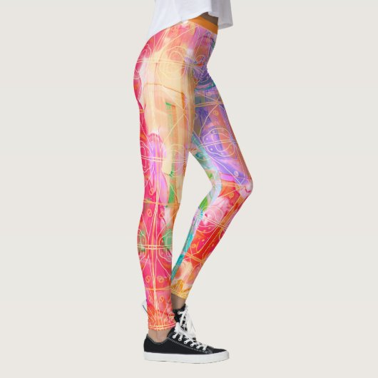 Helles Pastell Pattern Leggings (Rechts)