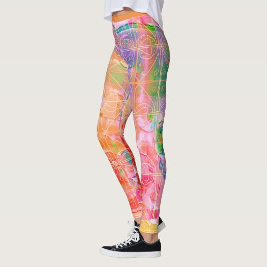Helles Pastell Pattern Leggings (Links)
