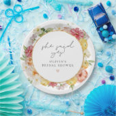 Helles Pastell Watercolor Brautparty Pappteller (Party)