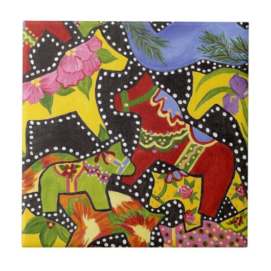 Helles Pferdegeflecht Fliese (Vorderseite)