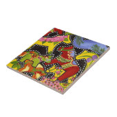 Helles Pferdegeflecht Fliese (Seite)