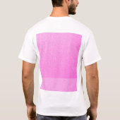 Helles Pink-modische Neonfarben T-Shirt (Rückseite)
