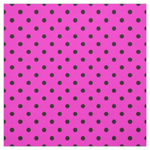 Helles Pink-Schwarz-pickeliges Tupfen-Muster Stoff
