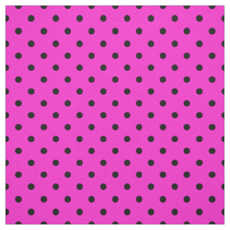 Helles Pink-Schwarz-pickeliges Tupfen-Muster Stoff