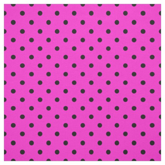 Helles Pink-Schwarz-pickeliges Tupfen-Muster Stoff (Muster)