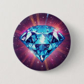 Helles pixeliges Diamant  Button (Vorderseite)