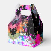 Helles Pool Party Geburtstag, 13. Geburtstag Geschenkschachtel (Rückseite)