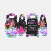 Helles Pool Party Geburtstag, 13. Geburtstag Geschenkschachtel (Ungefaltet)
