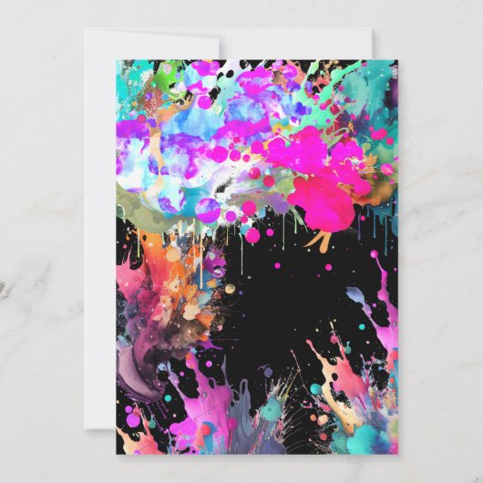 Helles Pool Party Geburtstag, Einladung (Rückseite)