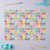 Helles Pop Art Colors Music Symbols Muster Seidenpapier (Basteln)