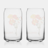 Helles Poppy Hochzeitsgeschenk Dosenglas (Rückseite)