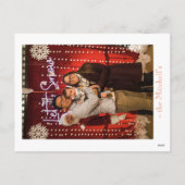 Helles positives neues Jahr Feiertagspostkarte (Rückseite)