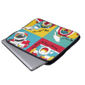 Helles Poster im Stil der Pop-Kunst mit Bild oder Laptopschutzhülle (Vorne Knopf)