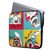 Helles Poster im Stil der Pop-Kunst mit Bild oder Laptopschutzhülle (Vorderseite Links)