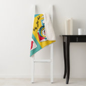 Helles Poster im Stil der Pop-Kunst mit Bild oder Sherpadecke (Beispiel)